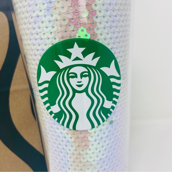 NWT STARBUCKS Opalescent Sequin Venti Tumbler - Picture 5 of 5